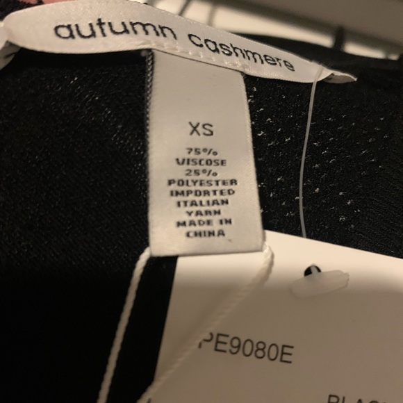 Autumn Cashmere sleeveless tank black zip dress, xs - Picture 6 of 6